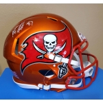 Rob Gronkowski signed Authentic Full Size Tampa Bay Buccaneers Flash Football Helmet PSA Authenticated